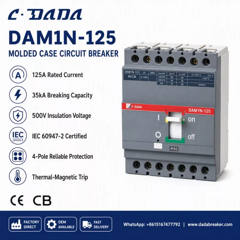 ଉପ-ବିତରଣ ଅଖଣ୍ଡତାକୁ ସୁନିଶ୍ଚିତ କରିବା: C · DADA DAM1N-125 MCCB ସମାଧାନ |